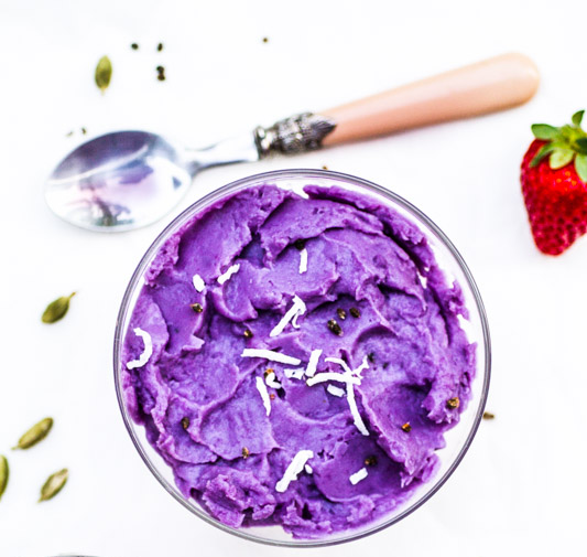 Rasavalli Pudding im Süsse Kokossause - 